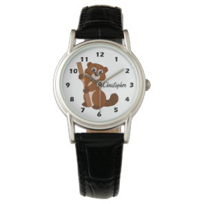 Beaver Design Personalized Watch