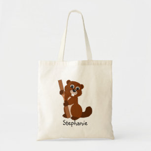 Beaver Design Tote Bag