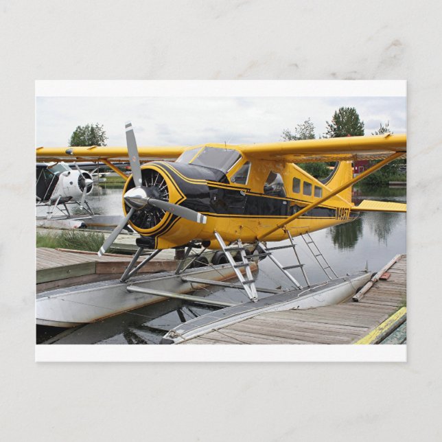 Beaver float plane, Lake Hood, Alaska, USA Postcard (Front)