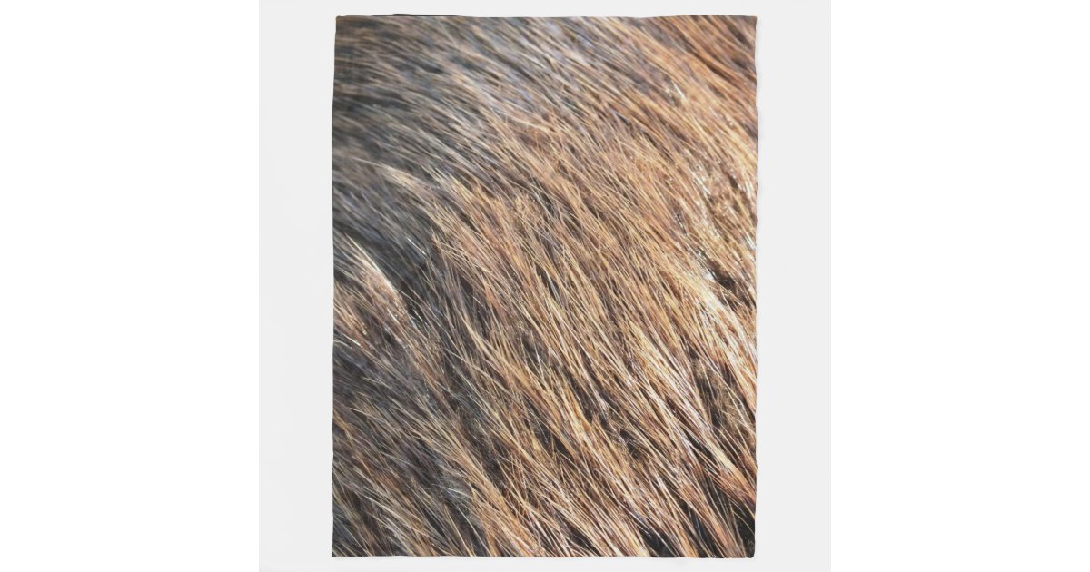 BEAVER FUR FLEECE BLANKET Zazzle