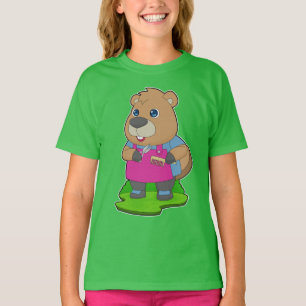 Beaver Hairdresser Scissors Comb T-Shirt