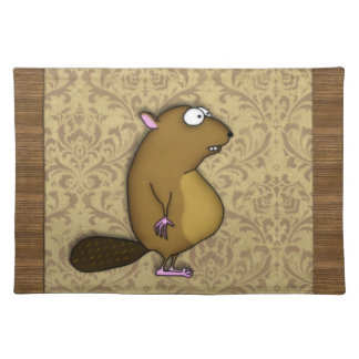 Beaver in Profile Cloth Placemat