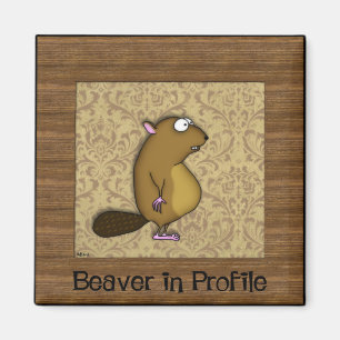 Beaver in Profile Magnet