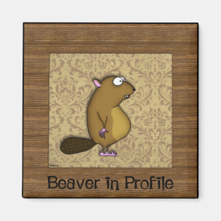 Beaver in Profile Magnet