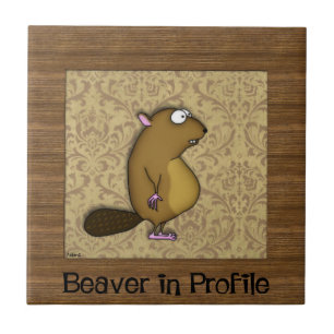 Beaver in Profile Tile