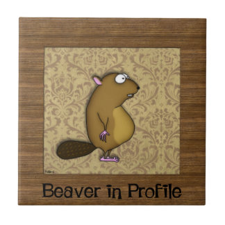 Beaver in Profile Tile