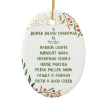Beaver Island Christmas Ornament
