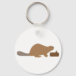 Beaver Keychain