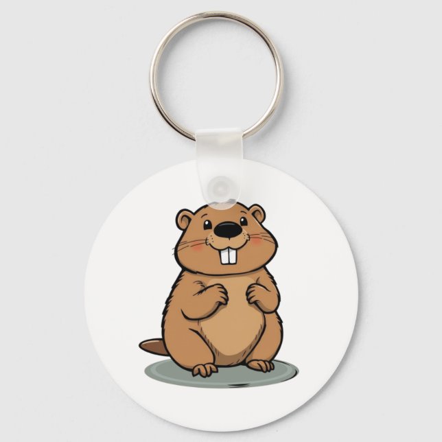 Beaver Keychain (Front)