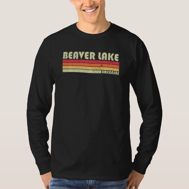 Beaver Lake Arkansas Funny Fishing Camping Summer T-Shirt (Front)