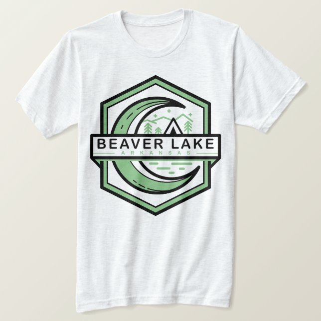 beaver lake arkansas moon shine hexa T-Shirt (Design Front)