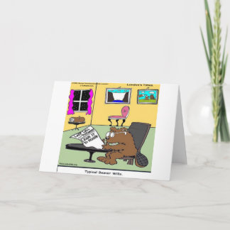 Beaver Living Wills Rick London Funny Card
