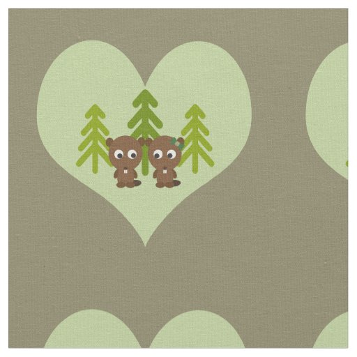 Beaver Love Fabric