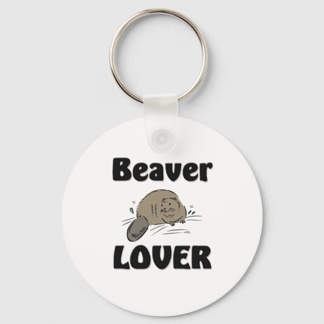 Beaver Lover Keychain (Front)