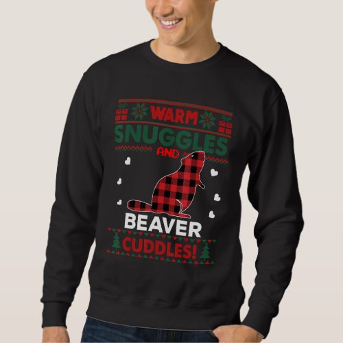 Beaver Lover Xmas Cute Pet Ugly Christmas Sweater