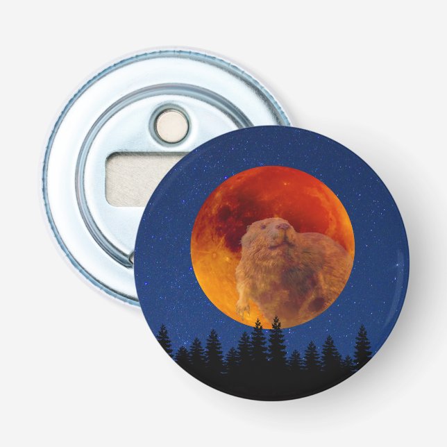 Beaver Moon in November Bottle Opener (Front)