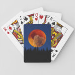 Beaver Moon In November Playing Cards at Zazzle