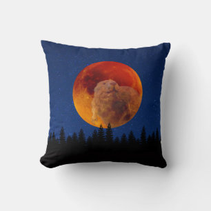 Beaver Moon in November Throw Pillow