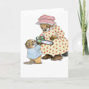 Beaver Mother's Day Card