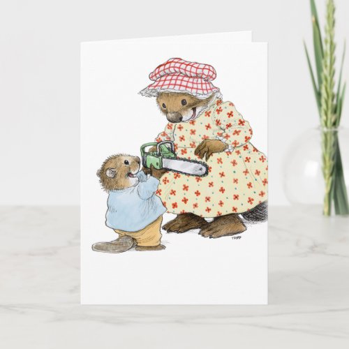 Beaver Mothers Day Card