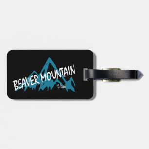 Beaver Mountain Resort Mountains Luggage Tag