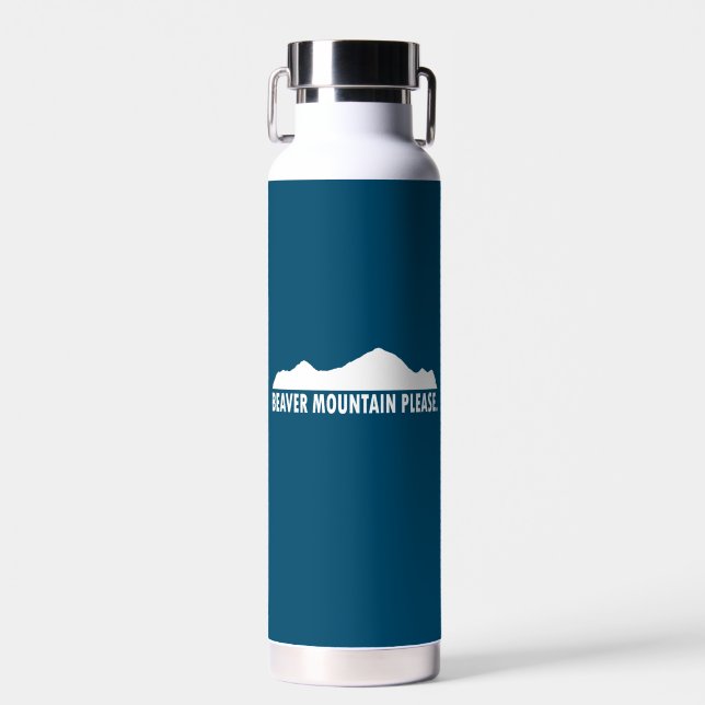 Beaver Mountain Resort Please Water Bottle (Front)
