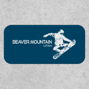 Beaver Mountain Resort Utah Snowboarder Patch