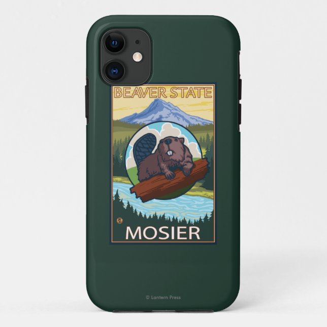 Beaver & Mt. Hood - Mosier, Oregon Case-Mate iPhone Case (Back)