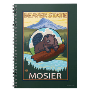 Beaver & Mt. Hood - Mosier, Oregon Notebook