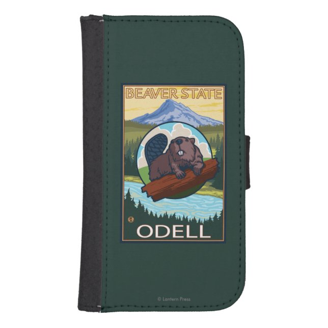 Beaver & Mt. Hood - Odell, Oregon Samsung Galaxy Wallet Case (Front)