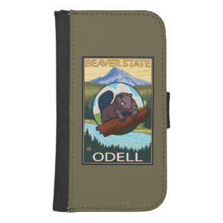 Beaver & Mt. Hood - Odell, Oregon Galaxy S4 Wallet Case