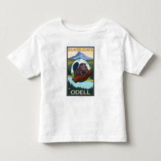 Beaver & Mt. Hood - Odell, Oregon Toddler T-shirt
