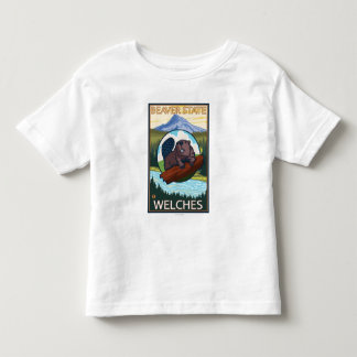 Beaver & Mt. Hood - Welches, Oregon Toddler T-shirt
