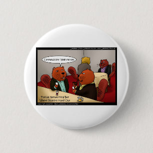Beaver Networking Funny Gifts Tees & Cards Button