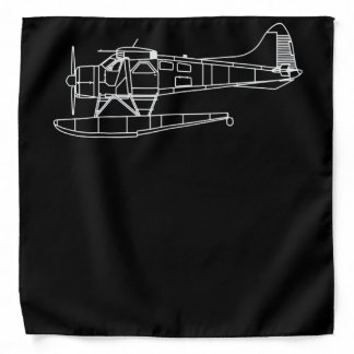 Beaver On Floats Sea Plane Pilot  Front & Back Bandana