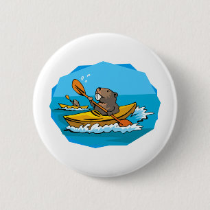 Beaver Pinback Button