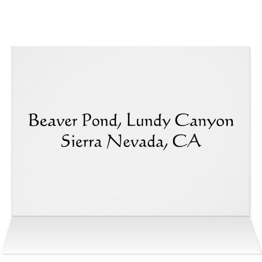 Beaver Pond, Lundy canyon (Inside Horizontal (Top))