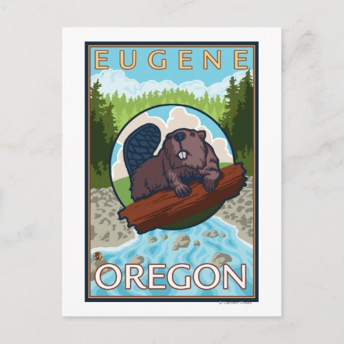 Beaver  River _ Eugene Oregon Postcard