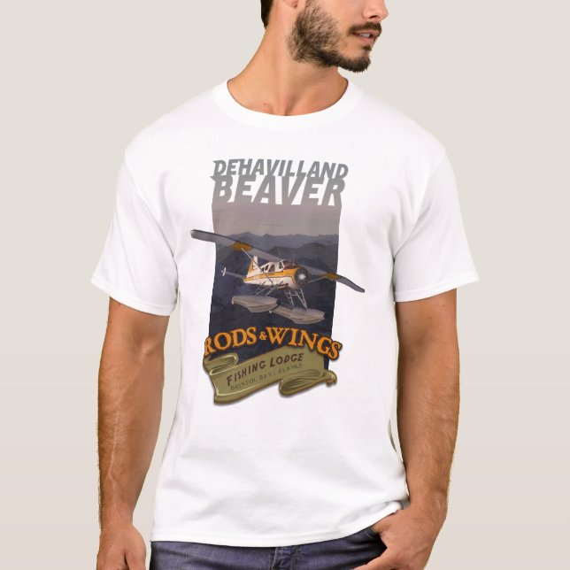 Beaver Rods Wings 1 T-Shirt (Front)