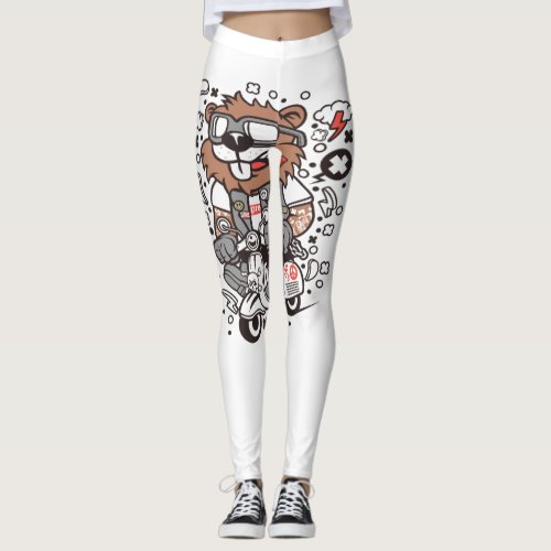 Beaver Scooterist Leggings