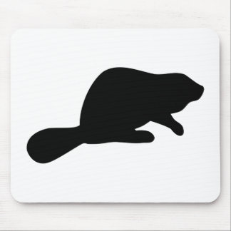 Beaver Silhouette Mouse Pad