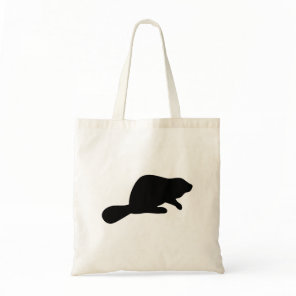 Beaver Silhouette Tote Bag