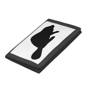 Beaver Silhouette Trifold Wallet