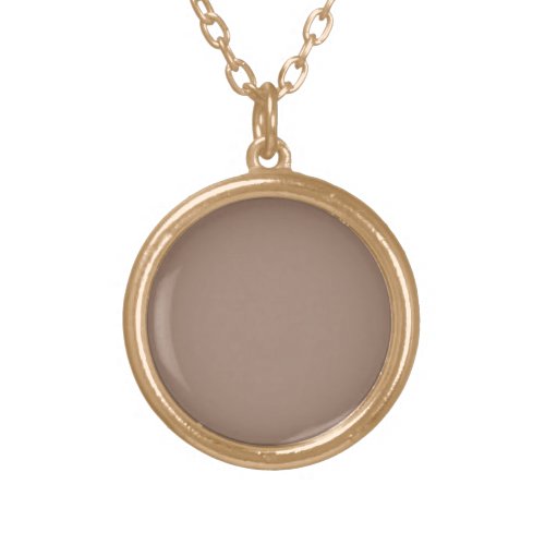 Beaver  solid color  gold plated necklace