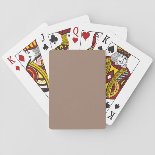Beaver  solid color  playing cards