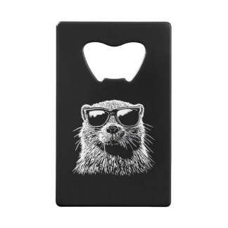 Beaver Sunglasses Credit Card Bottle Opener