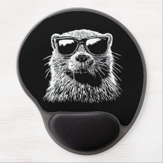 Beaver Sunglasses Gel Mouse Pad