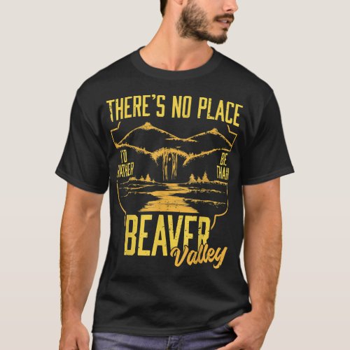 Beaver Valley Canada Skiing Skier Sports Lover T S T_Shirt