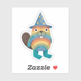 Beaver Wizard Stickers