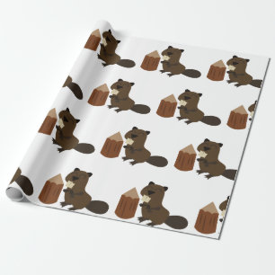 Beaver Wrapping Paper